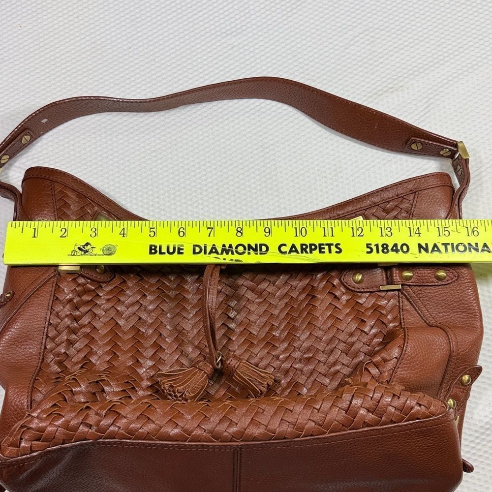 Cole Hann Village Weaved bag large shoulder handbag hobo - Picture 8 of 9